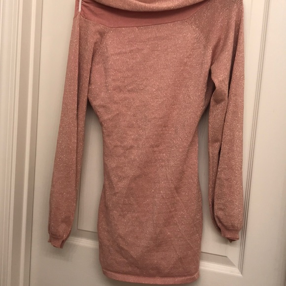 Beautiful glitter baby pink party blouse size L - Picture 3 of 3